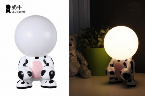 โคมไฟหัวกลมลายการ์ตูน