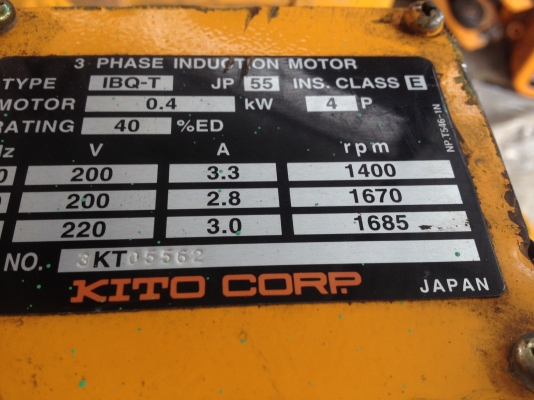 รอก KITO 2.8 ตัน 085-169-4426