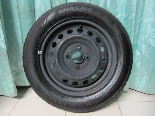 ขายล้อกะทะ Mirage พร้อมยางป้ายแดงขอบ 14