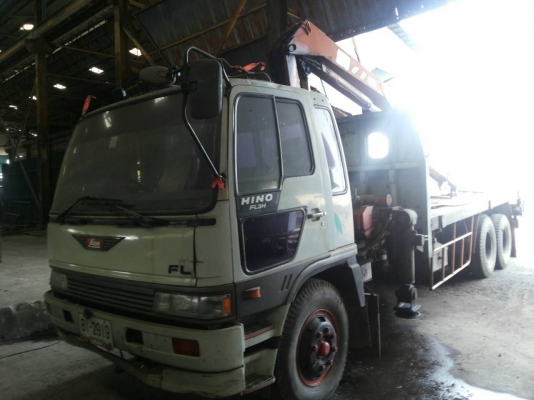ขายรถ10ล้อHINO 3Hติดเครน5ตันพร้อมหัวคีบเหล็ก