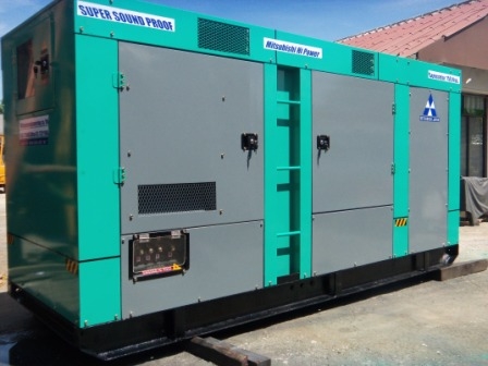 ขายเครื่องปั่นไฟ MITSUBISHI mad in japan 150 Kva. รับประกัน 12 เดือน