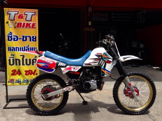 ต้ำพระราม2 ขายYAMAHA DT 200CC ปี1995ทะเบียนแท้ๆโอนขนส่ง2จังหวะ1สูบแต่งแนวมอเตอร์ครอส
