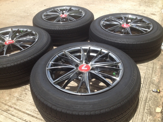 ขายล้อแม้ก 15 พร้อมยาง 175/65/15 ยาง Bridgestone ปี 11