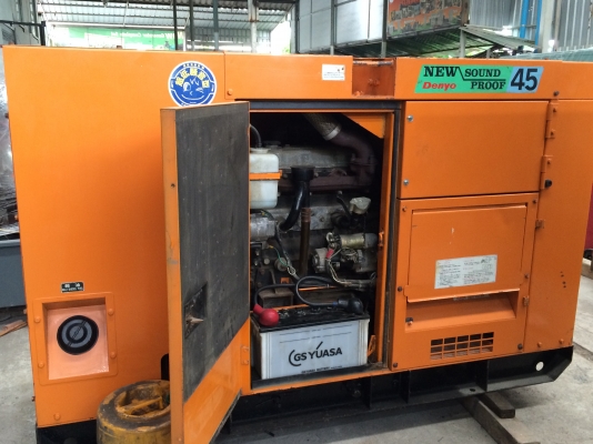 จำหน่ายเครื่องกำเนิดไฟฟ้า Denyo ขนาด 37/45 kva พร้อมตู้ครอบเก็บเสียง 260,000 บาท จำหน่ายเครื่องกำเนิดไฟฟ้า Denyo ขนาด 37/45 kva พร้อมตู้ครอบเก็บเสียง 260,000 บาท