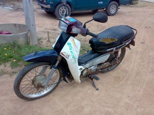 เมทนางพญา 100 ประหยัด สตาร์ทติด ขี่ได้ น้ำมันไหลคาบู NOBOOK ตามสภาพ