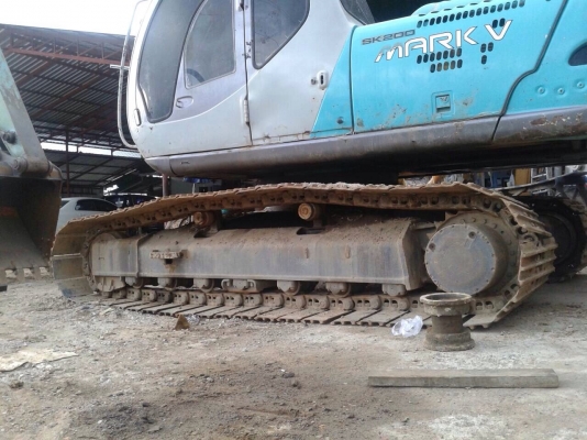 ขายรถแบ็คโฮ Kobelco SK 200 mark 5 super ไฟฟ้าครบ ช่วงล่าง 80\% เอกสารสัญญาซื้อขาย