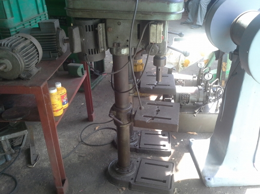 เครื่องแท่นสว่านเจาะ สวิงลึก ญี่ปุ่น ENKOH'S ระยะแขนสวิง 350 mm.ขายรวมแท่น สภาพเครื่องจักรพร้อมใช้งาน