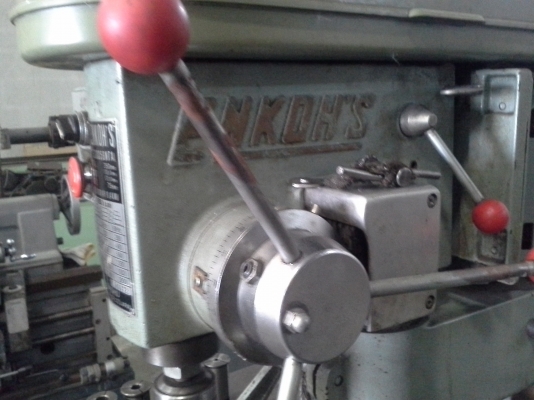 เครื่องแท่นสว่านเจาะ สวิงลึก ญี่ปุ่น ENKOH'S ระยะแขนสวิง 350 mm.ขายรวมแท่น สภาพเครื่องจักรพร้อมใช้งาน