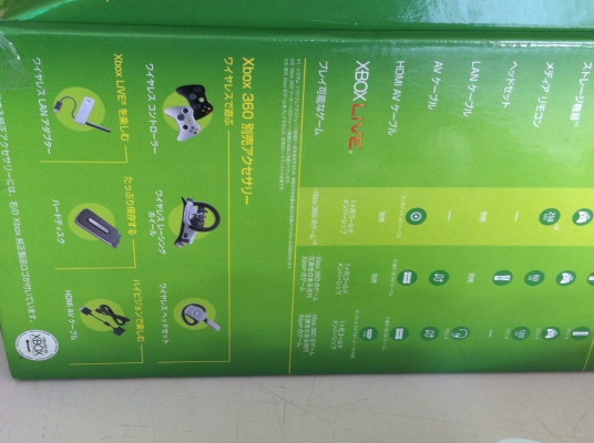 เครื่องเล่นเกม XBOX 360 สีขาวพร้อมจอยไร้สาย2อันอุปกรณ์ครบ