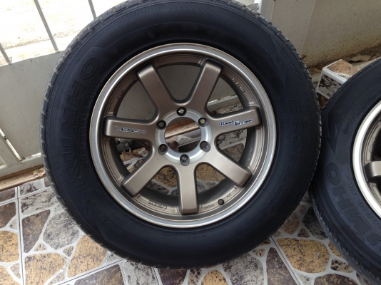 ขายแม็ก Lenso RT-7  ET21 พร้อมยาง Kumho KL12 (ECSTA STX)  ยกเลิกรายการนี้นะค่ะ