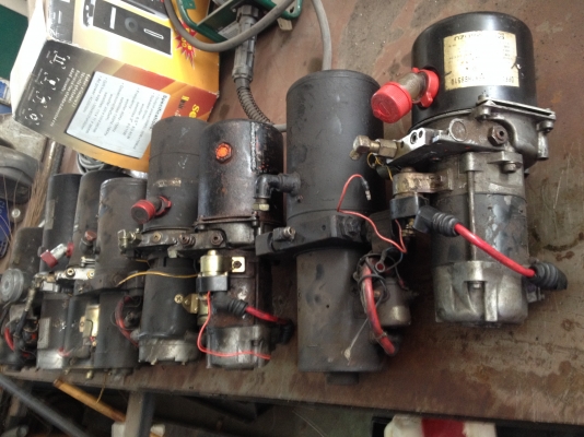 มอเตอร์ไฮโดรลิคยกกะบะท้าย 24v ระบบไฟฟ้า