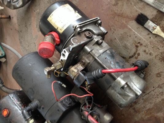 มอเตอร์ไฮโดรลิคยกกะบะท้าย 24v ระบบไฟฟ้า