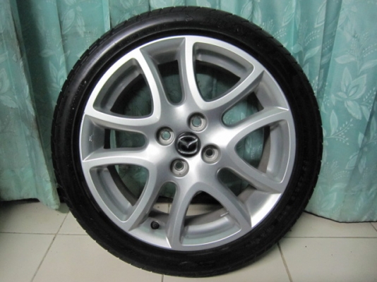 ขายล้อแม็ก Mazda 2 ตัว Top พร้อมยางขอบ 16 สภาพสวยๆ