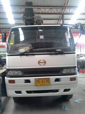 ขายรถ 12 ล้อ 2 เพลา,ติดเครนขยุ้มเหล็ก,,ขนาด 7 ตัน,,หมุนได้,,