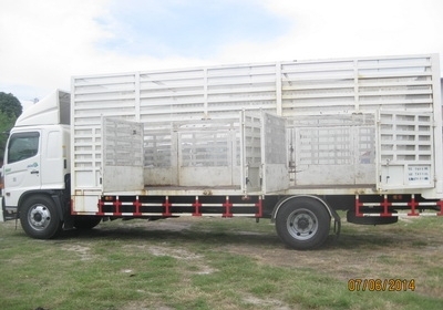 ขาย Mega 500 212 แรง ปลายปี 56 กระบะคอก 7.5 m รถสภาพใหม่ โทร 088-4501277