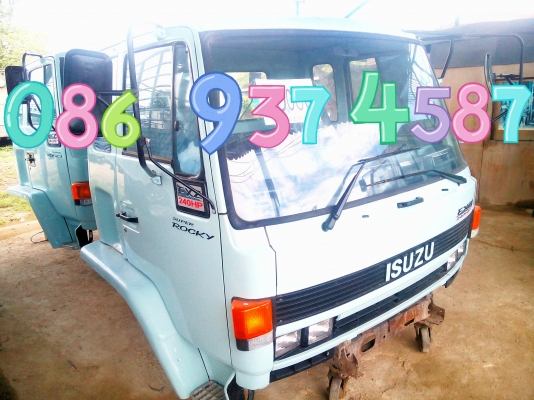 หัวเก๋ง  ISUZU  ROCKY  สวย ๆ  พร้อมใช้งาน   (  ใส่   10 ล้อ   และ   6 ล้อใหญ่   )
