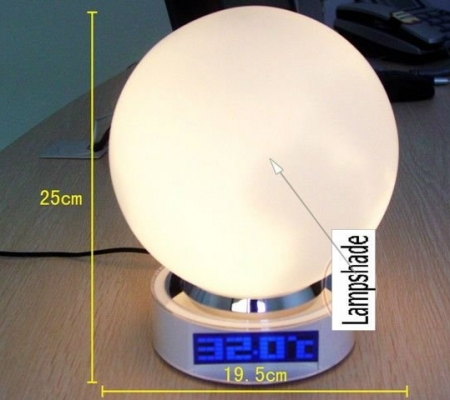 นาฬิกาโคมไฟสัมผัสทรงกลม