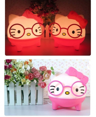 โคมไฟตั้งโต๊ะตัวกลม hellokitty