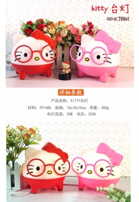 โคมไฟตั้งโต๊ะตัวกลม hellokitty