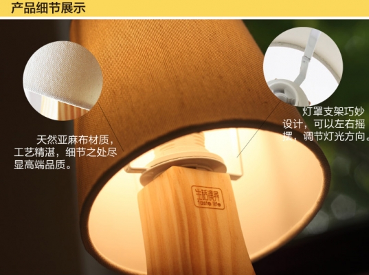 โคมไฟตั้งโต๊ะไม้รูปแมว