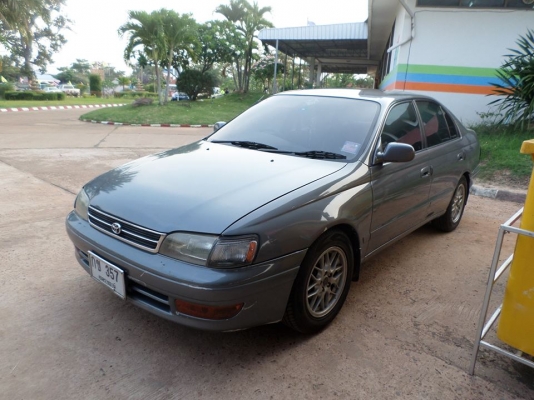 ขายโตโยต้าโคโรน่าท้ายโด่ง เครื่อง1.6ปี1995/38 เครื่องดีหายห่วงติดแก๊ส LPGลงเล่มแล้ว ประหยัดแบบสุดๆ 1.2บาท/กิโลเมตร เกียร์ธรรมดา ช่วงล่างแน่น พวงมาลัยเพาเวอร์ สภาพพร้อมใช้รถผู้หญิงใช้ทำงานอยู่โรงพยาบาลขับทำงานประจำไปกลับวันละ 10 กว่ากิโลเมตร เจ้าของรักษาอย