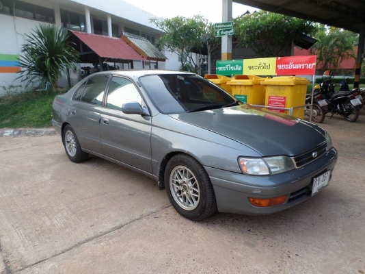 ขายโตโยต้าโคโรน่าท้ายโด่ง เครื่อง1.6ปี1995/38 เครื่องดีหายห่วงติดแก๊ส LPGลงเล่มแล้ว ประหยัดแบบสุดๆ 1.2บาท/กิโลเมตร เกียร์ธรรมดา ช่วงล่างแน่น พวงมาลัยเพาเวอร์ สภาพพร้อมใช้รถผู้หญิงใช้ทำงานอยู่โรงพยาบาลขับทำงานประจำไปกลับวันละ 10 กว่ากิโลเมตร เจ้าของรักษาอย