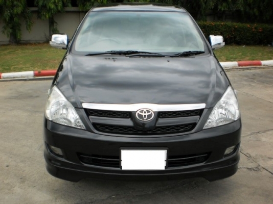 TOYOTA INNOVA 2.5 V 2008 เครื่องเดิมดีเซล สีดำ ตัวถังเดิมบาง AUTO รถมือเดียวออกห้าง