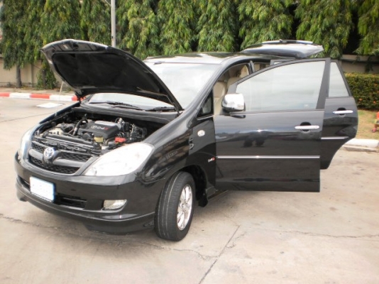 TOYOTA INNOVA 2.5 V 2008 เครื่องเดิมดีเซล สีดำ ตัวถังเดิมบาง AUTO รถมือเดียวออกห้าง