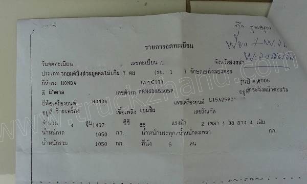 รถยนต์ HONDA CITY ปี 48 เอกสารพร้อมโอน