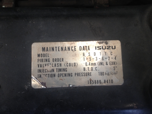 เครื่องนอก ISUZU DECA 6SD1 270แรง สภาพดีของครบ มีทั้ง EURO1 EURO 2