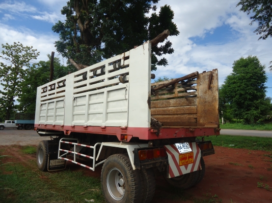 ขายด่วนหางพ่วงดรั้ม2เพลาสภาพพร้อมใช้งานยางดี8เส้นปี35