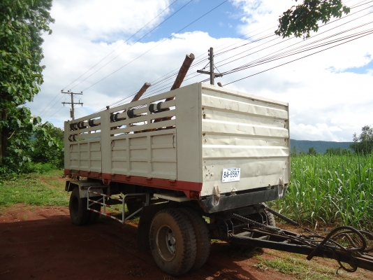 ขายด่วนหางพ่วงดรั้ม2เพลาสภาพพร้อมใช้งานยางดี8เส้นปี35