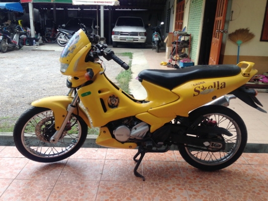 ขายCagiva stella115cc สีเหลืองตามในรูปเลยครับ