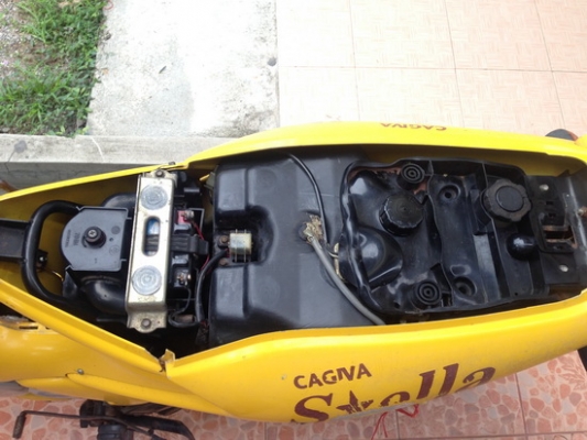 ขายCagiva stella115cc สีเหลืองตามในรูปเลยครับ