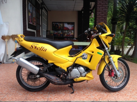 ขายCagiva stella115cc สีเหลืองตามในรูปเลยครับ