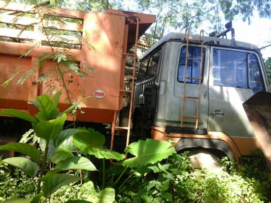 10ล้อ2เพลาดั้ม เรือ ...HINO FR27 260แรง รถประกอบ รถโรงโม่ จอดไว้ไม่ได้ใช้..มีเล่มทะเบียน..