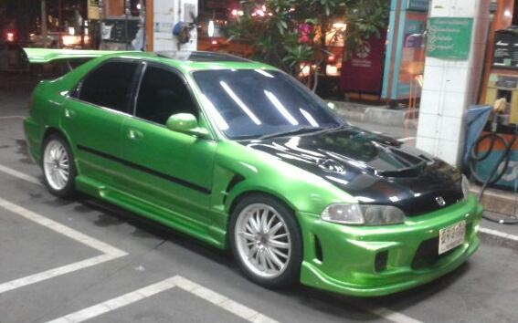 ด่วน..Civic94"D15Bน้ำมัน+LPG(แก๊สหัวฉีดENG.)หลังคาSUNROOFเกียร์Autoชุดแต่งรอบคันแม็ก17"แต่งสวยขั้นเทพ(พร้อมขับส่ง)