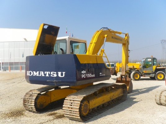 ขาย KOMATSU PC150NHD-5K เก่านอกสถาพสวย ติดต่อ น๊อค 098-246-3778