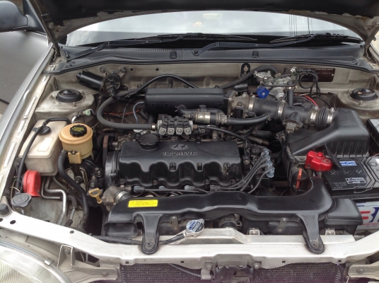 ขายรถเก๋ง HYUNDAI ACCENT เครื่อง 1500 เกียร์ auto น้ำมัน + แก๊สหัวฉีด ภายในสวย ทะเบียนพร้อม