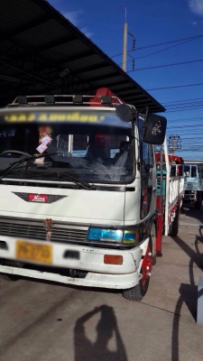ขายรถบรรทุกติดเครน HINO FF3HPLA เครื่อง HO7D 195 แรง เครน 5 ตัน ช่วงยาว 7.20 เมตร ทะเบียนพร้อม