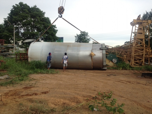 ขายถังสแตนเลสเกรด 316 ขนาด 35,000 ลิตร พร้อมใบกวน สภาพดีมาก