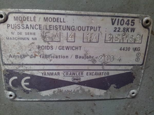 VIO45 : Yanmar Excavator by kung0813062283