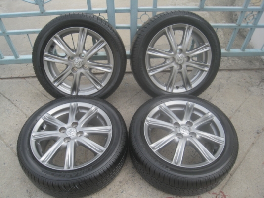 ขายล้อแม็ก Toyota vios 16"x6" et51 4รู100 พร้อมยางปี13 สนใจติดต่อเล็กคลองสาม 081-3747940