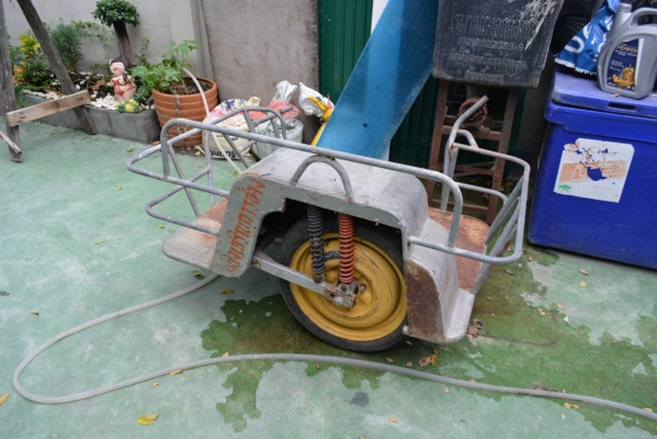 ขายรถพ่วงข้าง เหล็กแป๊บอย่างหน้าล้อบรรทุกโช๊ค 2 ตัว