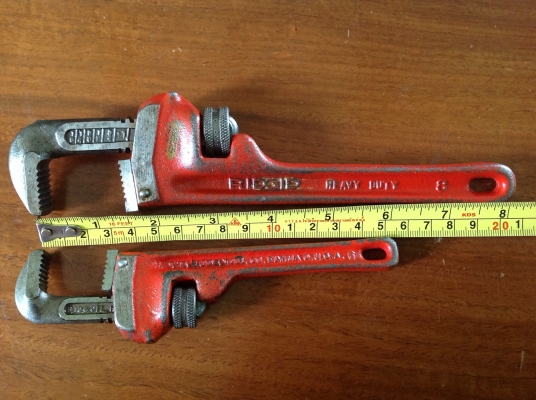 ขายคอม้า RIDGID 8" 6" แพคคู่