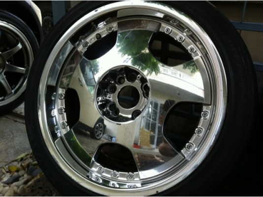 ล้อ made in japan VIP ออฟลึกแท้ล้อเบามาก 6.9km ขอบ 18 กว้าง8.5 ขอบ