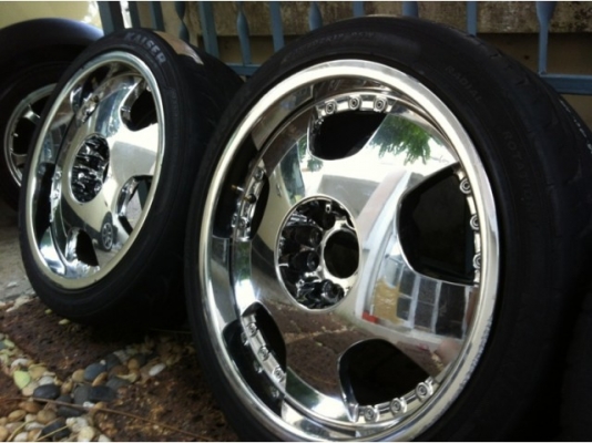 ล้อ made in japan VIP ออฟลึกแท้ล้อเบามาก 6.9km ขอบ 18 กว้าง8.5 ขอบ