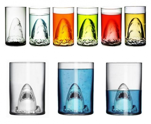 แก้วน้ำ 3D (Shark Glass)