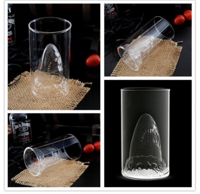 แก้วน้ำ 3D (Shark Glass)