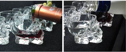 แก้วช็อตหัวกะโหลก The Crystal Head shot